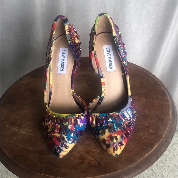 Steve Madden Galactik Bright Multi Size 7 1/2 - Picture 2 of 4